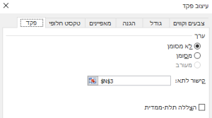 גרפים באקסל _ לחצן האפשרויות 5